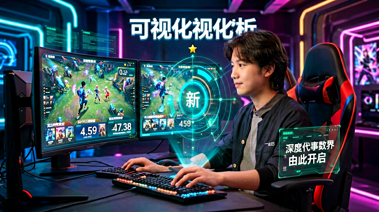 电竞数据可视化分析界面
